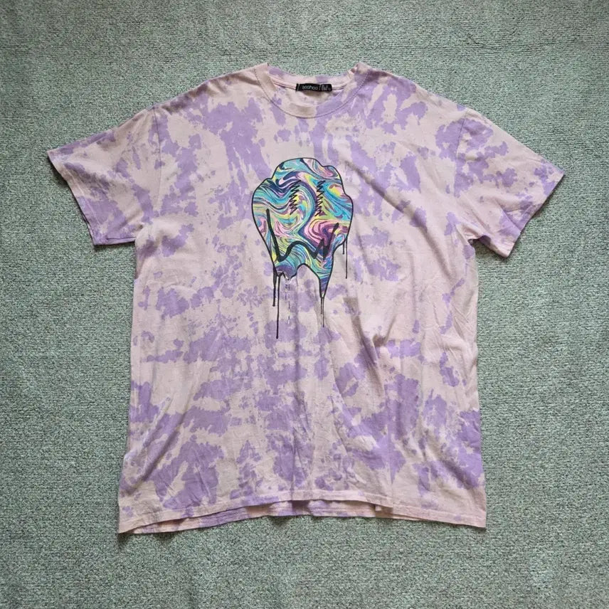 [BUNJANG] Boohoo Tie-Dye Graphic T-Shirt XL / Boohoo 빈티지 반팔 티셔츠 XL(105)