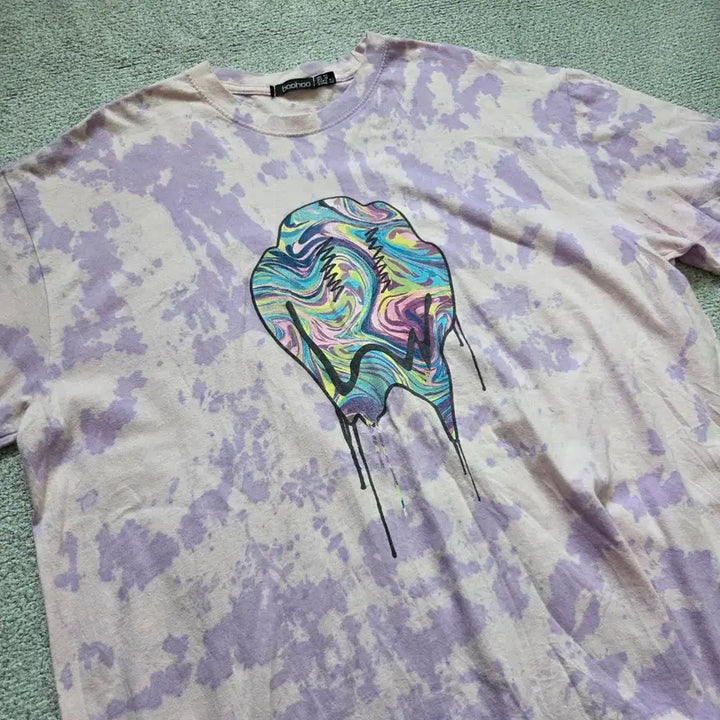 [BUNJANG] Boohoo Tie-Dye Graphic T-Shirt XL / Boohoo 빈티지 반팔 티셔츠 XL(105)