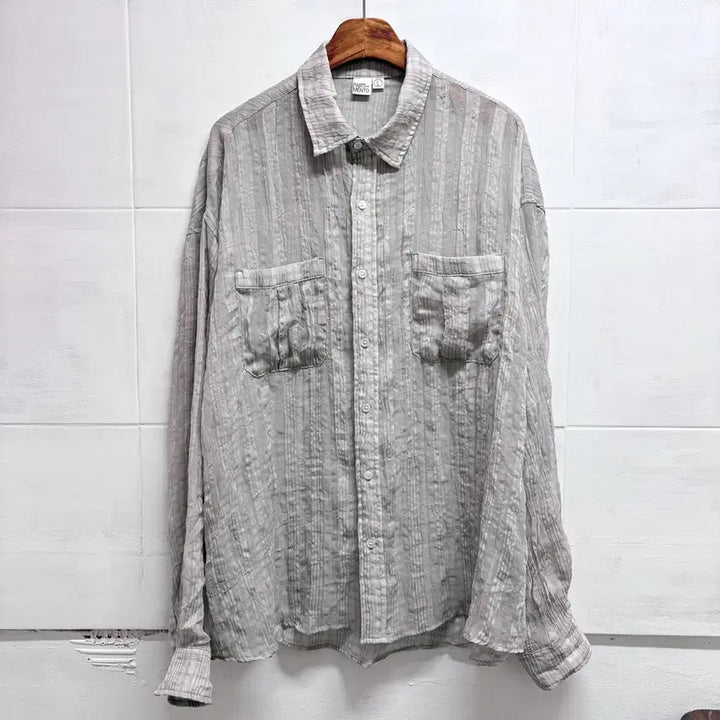 [SOLD OUT] PARTIMENTO 파르티멘토 그레이 루즈핏 셔츠 남방 L
