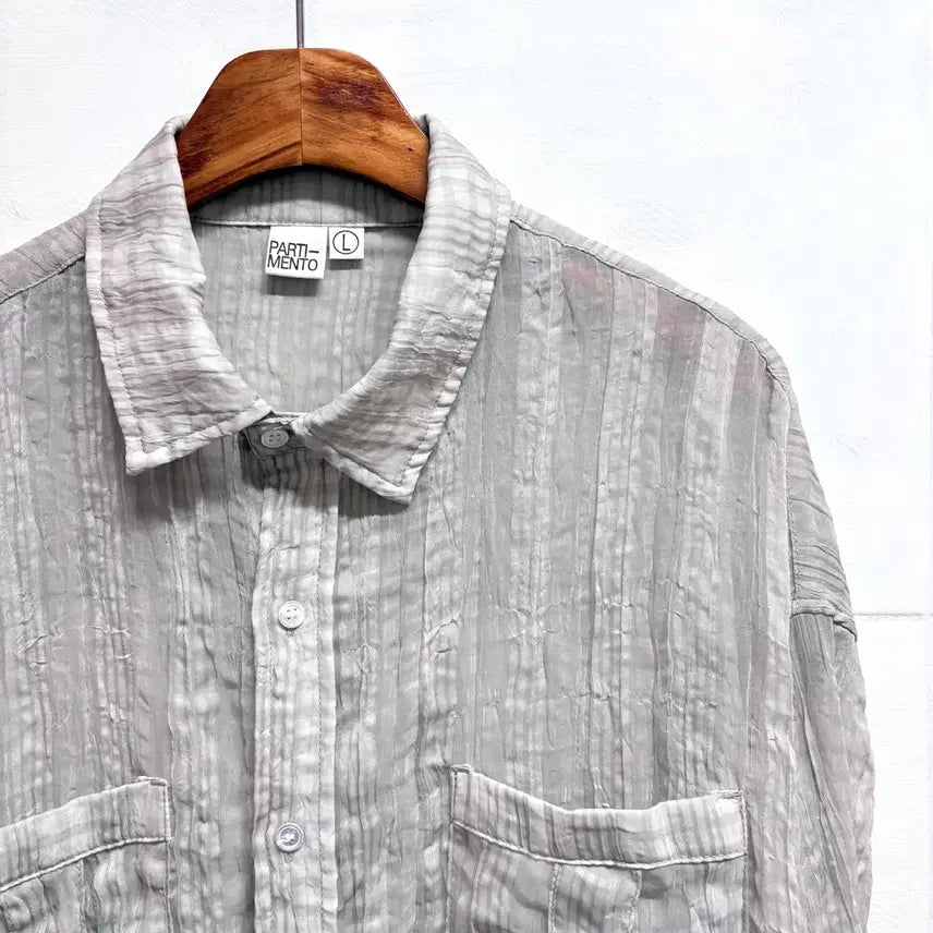 [SOLD OUT] PARTIMENTO 파르티멘토 그레이 루즈핏 셔츠 남방 L