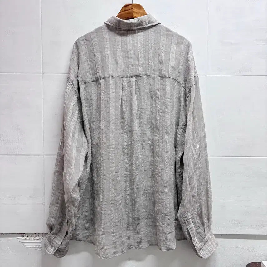 [SOLD OUT] PARTIMENTO 파르티멘토 그레이 루즈핏 셔츠 남방 L