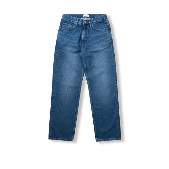 [BUNJANG] Steady Everywear Regular Straight Denim Pants Medium Blue / 스테디에브리웨어 레귤러 스트레이트 데님팬츠 미디엄블루 4