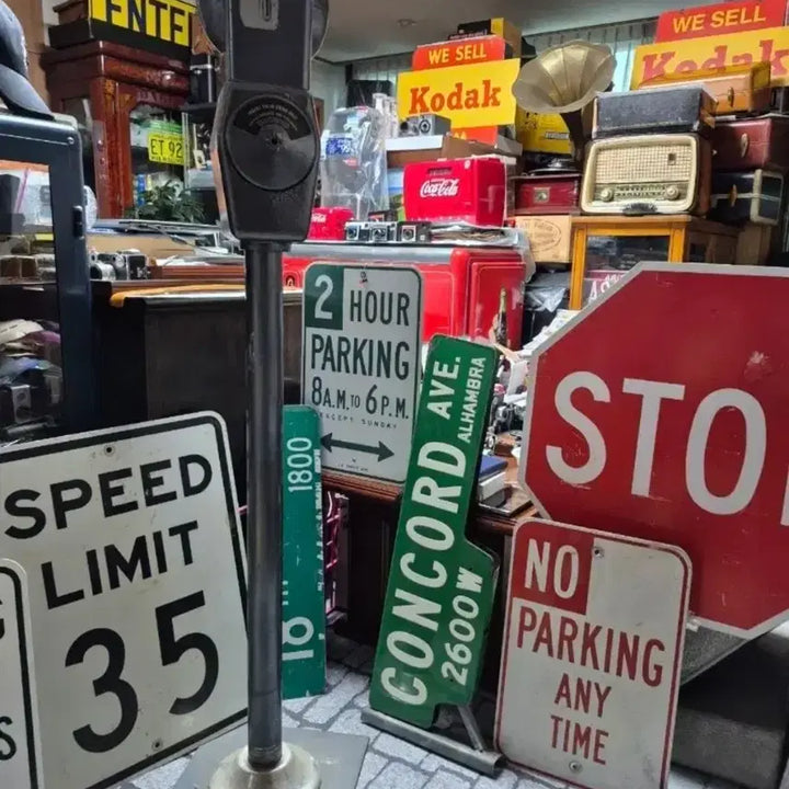 [BUNJANG] Vintage USA Street Coin Parking Meter / 빈티지 미국 콜렉션 USA 스트리트 코인 주차미터기