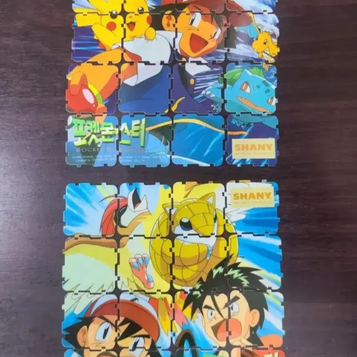 [BUNJANG] Samyang Pokémon 1st Edition (1999) Puzzle Ttibu Ttibu Seal Ddajo Set (32 Types) / 미개봉 샤니 포켓몬 1기(1999년) 퍼즐 띠부띠부씰 따조 32종 세트