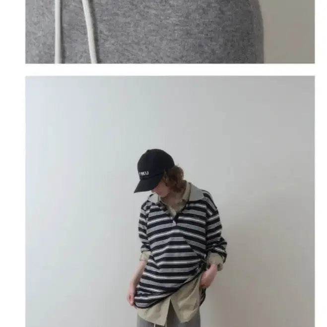 [BUNJANG] Forer Knit Maxi Skirt - Gray / 포르어 니트 맥시 스커트 - 그레이