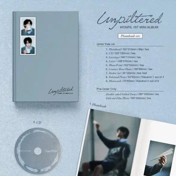 [BUNJANG] Day6 Wonpil Unpiltered Album Under Pale (Sealed) / 데이식스 원필 Unpiltered 앨범 Under Pale 미개봉