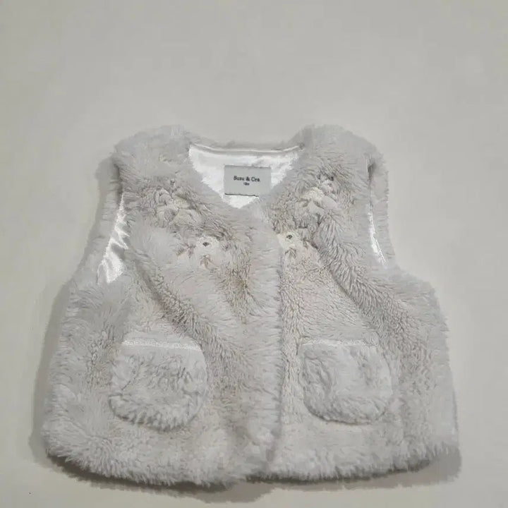 [BUNJANG] Chouchou &amp; Cra Faux Fur Vest 100 (24M) / 슈슈앤크라 퍼베스트 100 (24M)