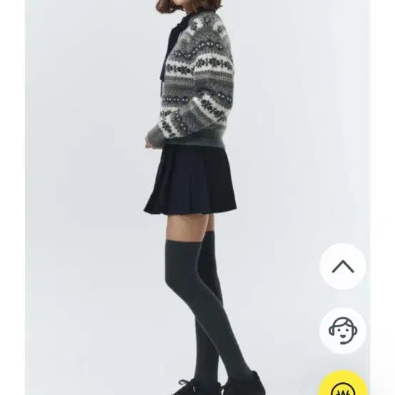 [BUNJANG] Dunst Navy Stripe Mini Skirt M / 던스트 네이비스트라이프 미니스커트 M