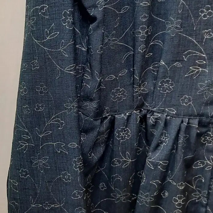 [BUNJANG] Floral Pattern Long Dress / 플라워 패턴 롱 원피스