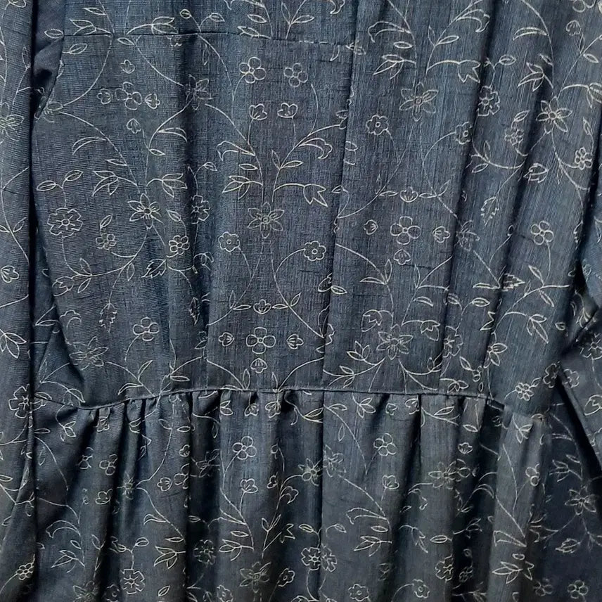 [BUNJANG] Floral Pattern Long Dress / 플라워 패턴 롱 원피스