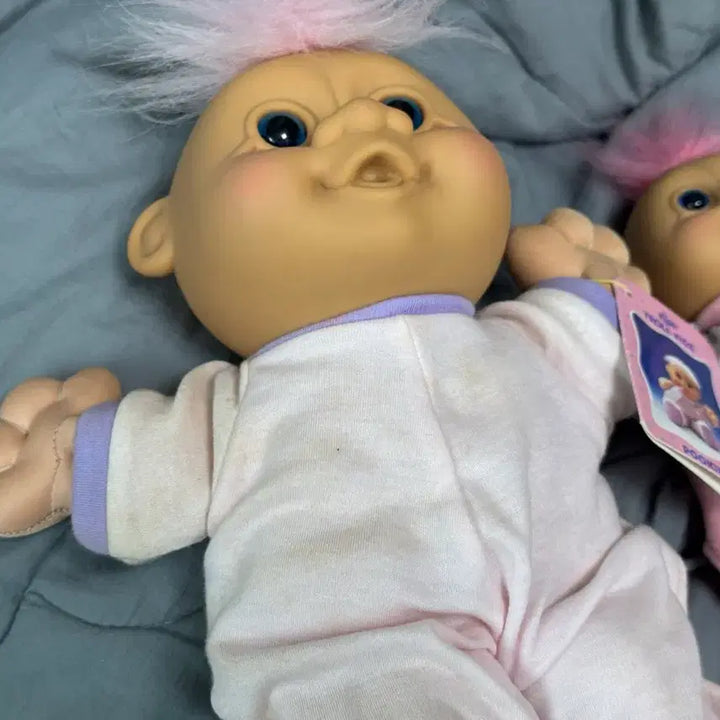 [BUNJANG] Vintage Troll Kids Fucky &amp; Gagy Soft Troll Dolls Set / 빈티지 트롤 키즈 푸키 가가 (소프트 트롤 인형)