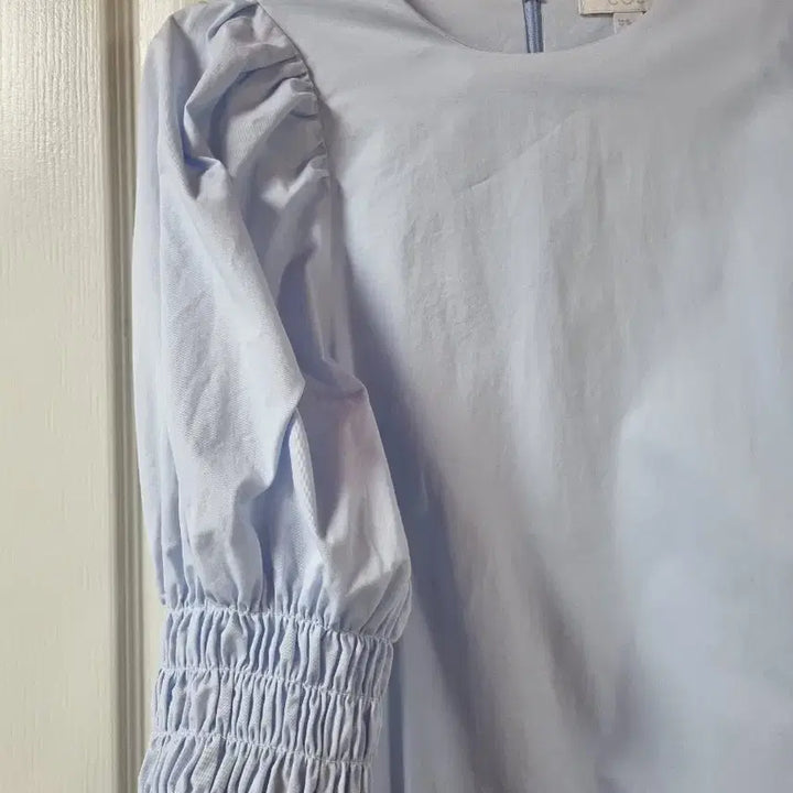 [BUNJANG] COS Puff Sleeve Blue Midi Dress / COS 코스 퍼프 슬리브 블루 원피스