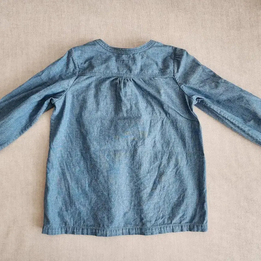 [BUNJANG] Burberry Kids Denim Blouse 10Y / 버버리 키즈 청 블라우스 판매합니다.