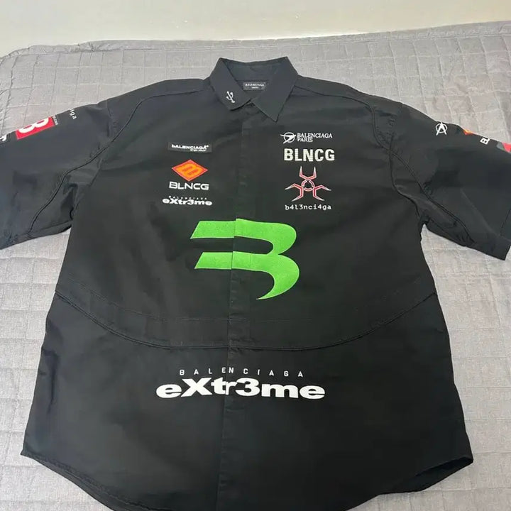 [BUNJANG] Balenciaga Gamer Short Sleeve Shirt / [38] 발렌시아가 게이머 반팔 셔츠