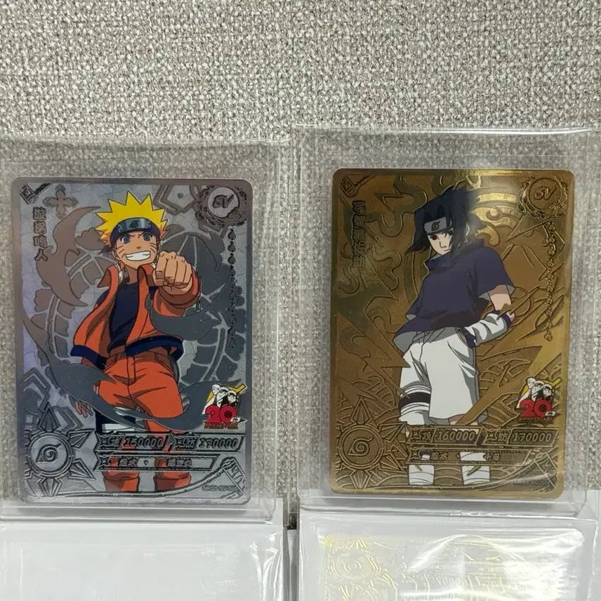 [BUNJANG] Kayou Naruto 20th Anniversary Card Set - Sasuke &amp; Naruto / 나루토카드 사스케/나루토 SV Kayou 20주년카드