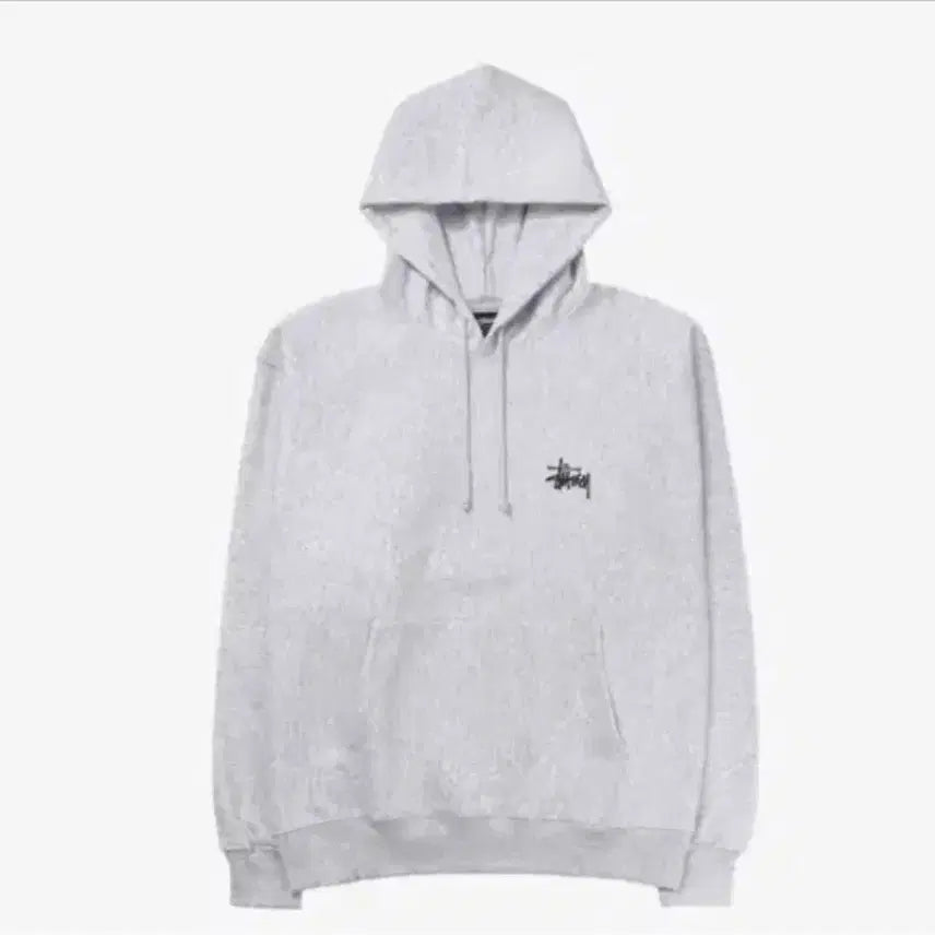 [BUNJANG] Stussy Basic Fleece Hoodie Ash Heather S / 스투시 베이직 기모 후드티 에쉬헤더 S