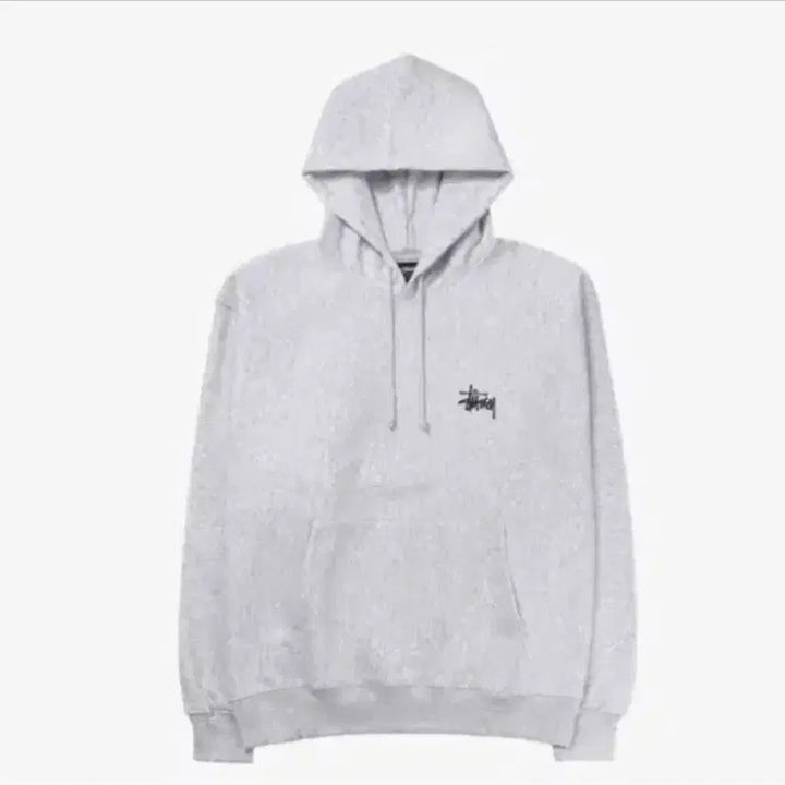 [BUNJANG] Stussy Basic Fleece Hoodie Ash Heather S / 스투시 베이직 기모 후드티 에쉬헤더 S