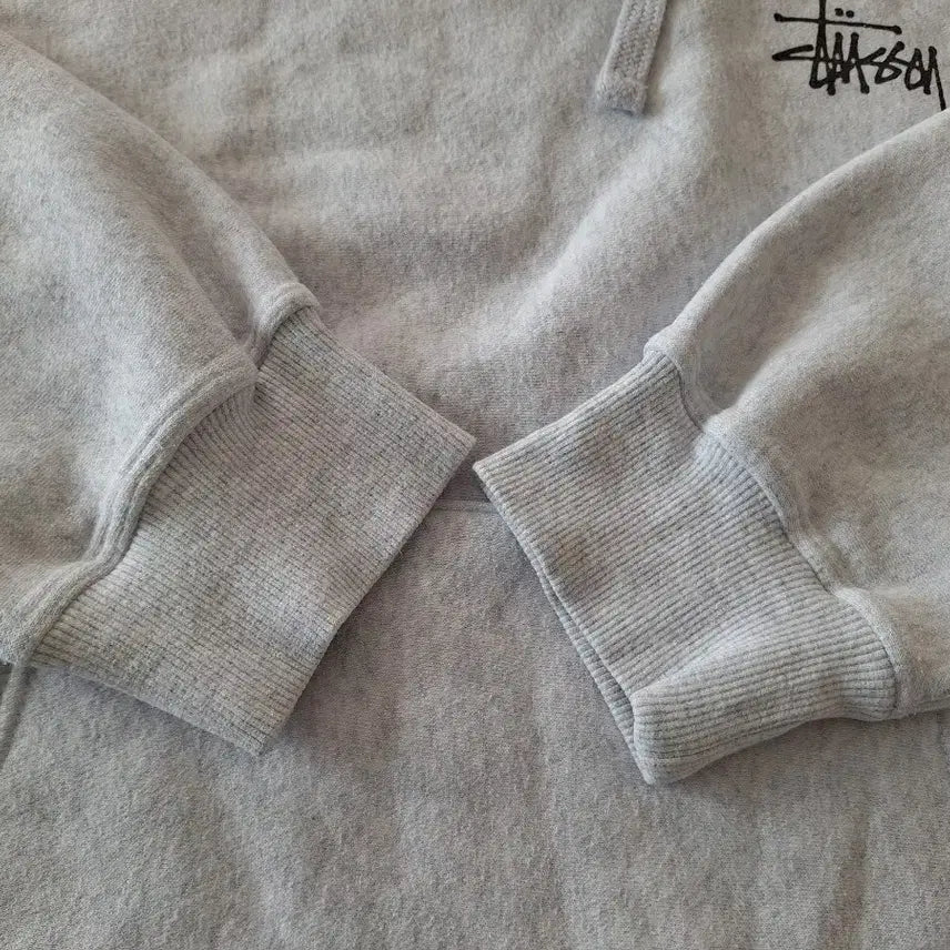 [BUNJANG] Stussy Basic Fleece Hoodie Ash Heather S / 스투시 베이직 기모 후드티 에쉬헤더 S