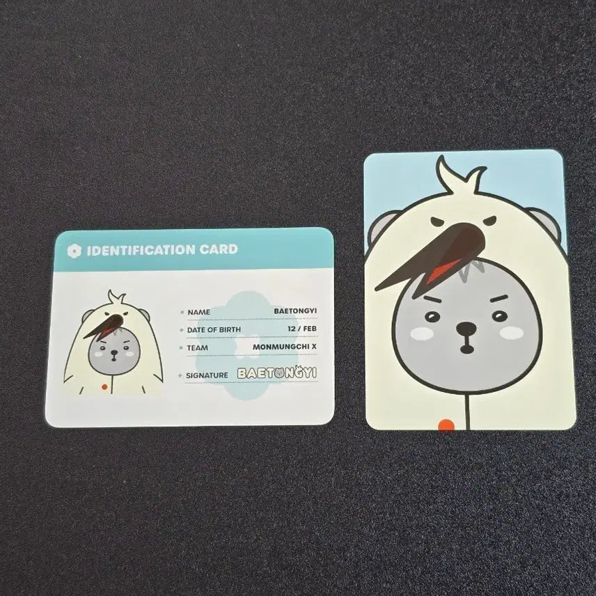 [SOLD OUT] 몬뭉치엑스 배통이 포카2장 일괄