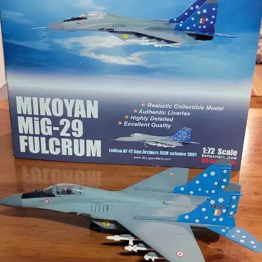 [BUNJANG] 1/72 Scale MiG-29 Diecast Model (Indian Air Force) / 1/72 미코얀 29