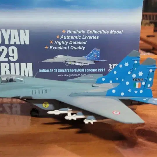 [BUNJANG] 1/72 Scale MiG-29 Diecast Model (Indian Air Force) / 1/72 미코얀 29