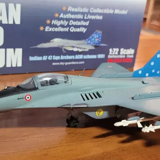 [BUNJANG] 1/72 Scale MiG-29 Diecast Model (Indian Air Force) / 1/72 미코얀 29