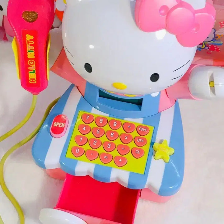 [BUNJANG] Sanrio Retro Kitty Apron Calculator Toy / 산리오 레트로 고전 키티 앞치마 입은 키티 계산기 계산대 레지스터 장난감