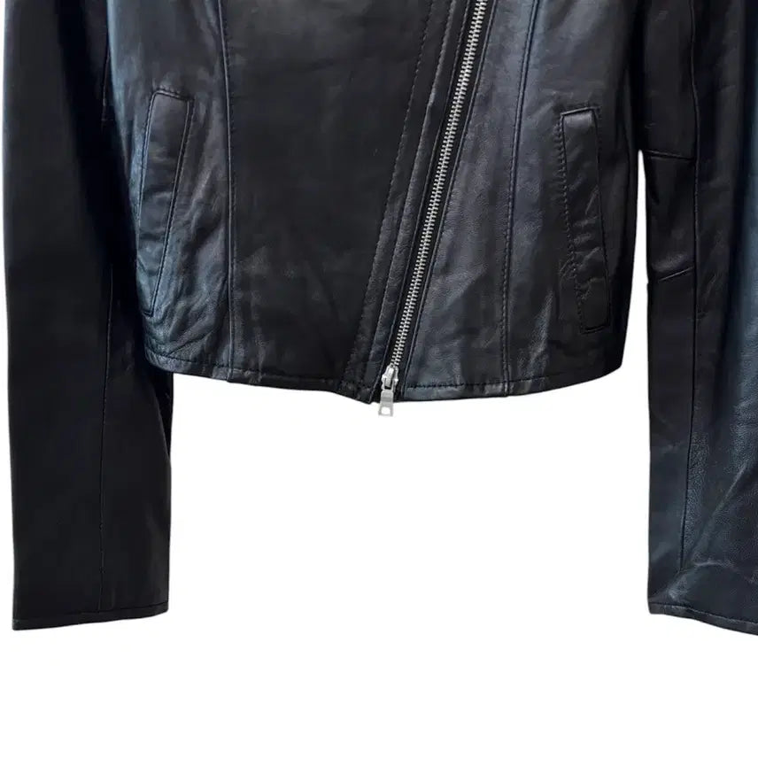 [BUNJANG] Royal Party Lambskin Crop Jacket / 로얄 파티 리얼 양가죽 크롭 자켓