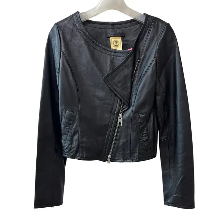 [BUNJANG] Royal Party Lambskin Crop Jacket / 로얄 파티 리얼 양가죽 크롭 자켓