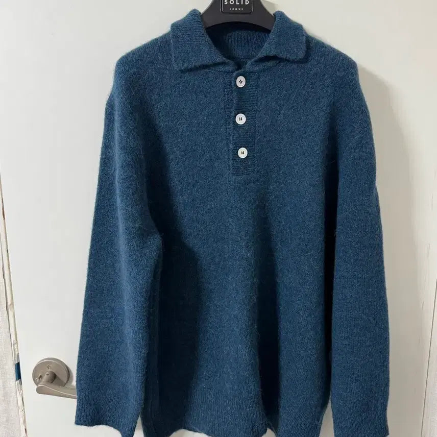 [BUNJANG] YOUTH Alpaca Knit M / 유스 알파카 카라 니트 M