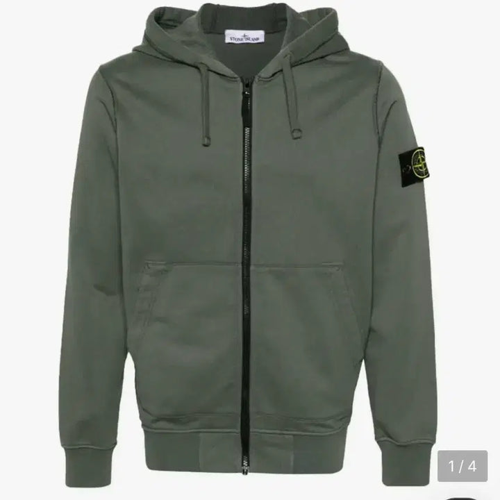 [BUNJANG] Stone Island Olive Hoodie / 스톤아일랜드 후드티 올리브