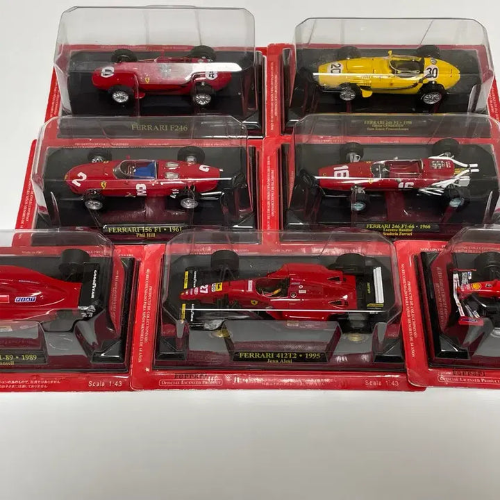 [BUNJANG] IXO 1/43 Scale Ferrari F1 Diecast Model Cars Bundle Set (7 Items) / 1/43 아세트 ixo 페라리 F1 다이캐스트 7개 일괄