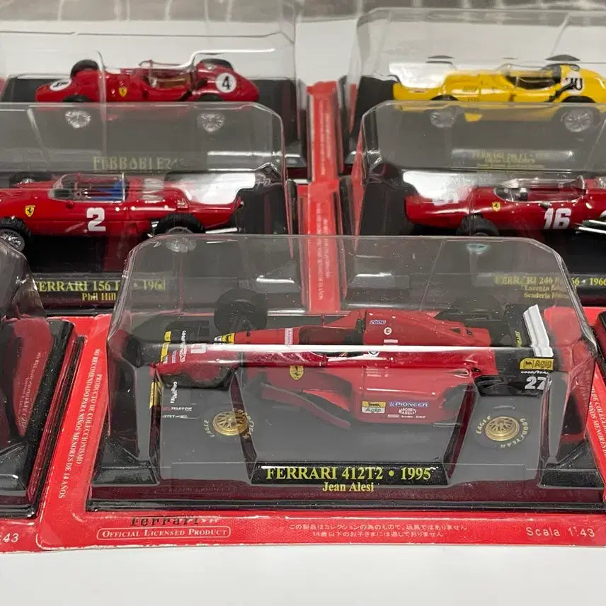 [BUNJANG] IXO 1/43 Scale Ferrari F1 Diecast Model Cars Bundle Set (7 Items) / 1/43 아세트 ixo 페라리 F1 다이캐스트 7개 일괄