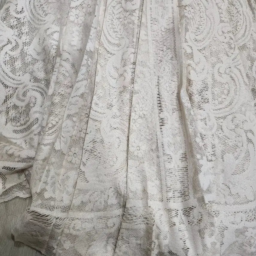 [BUNJANG] Ivory Lace Long Skirt / 택채새제품,5만원후반대) 아이보리 고급레이스 롱스커트 S