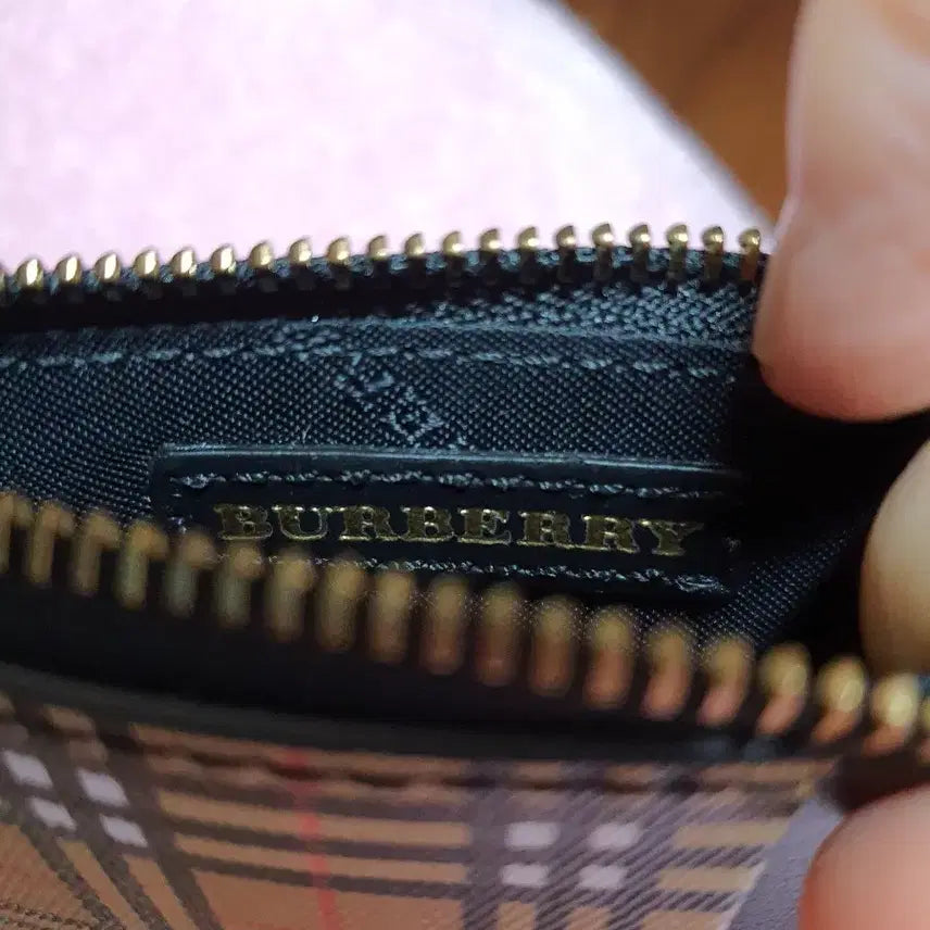 [BUNJANG] Burberry Somerset Zip Card Wallet / 버버리 써머셋 지퍼 카드지갑 새상품 정품