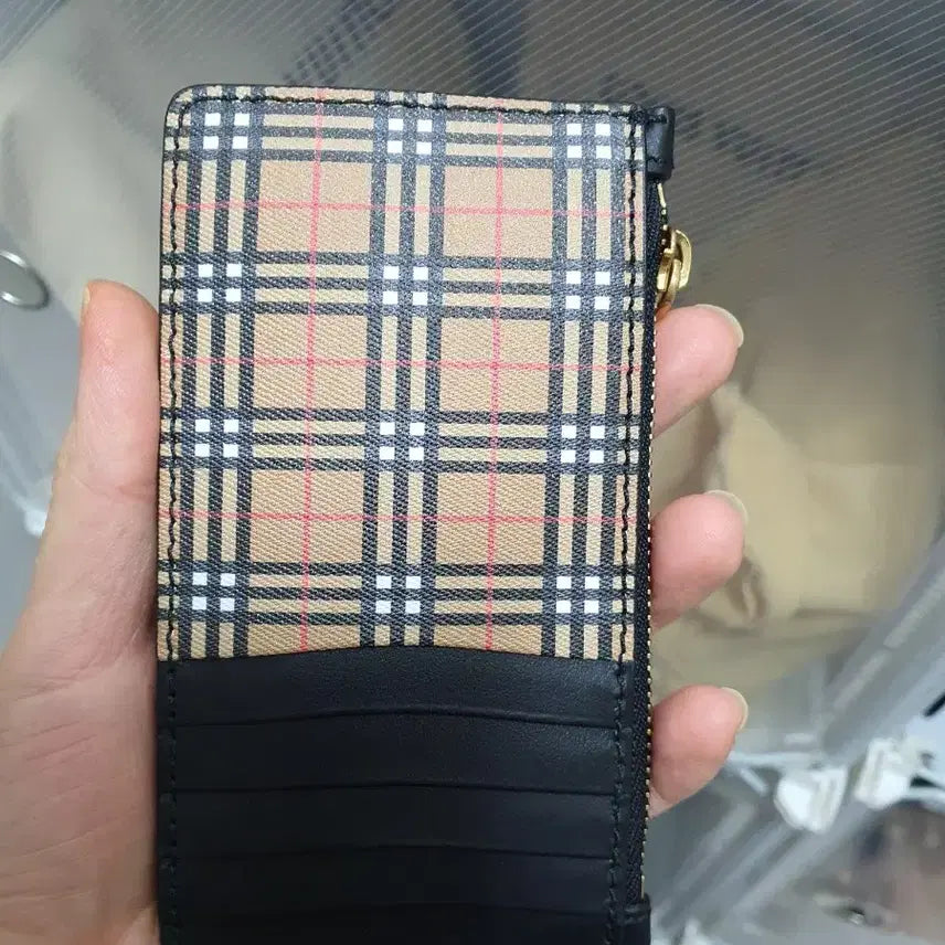 [BUNJANG] Burberry Somerset Zip Card Wallet / 버버리 써머셋 지퍼 카드지갑 새상품 정품