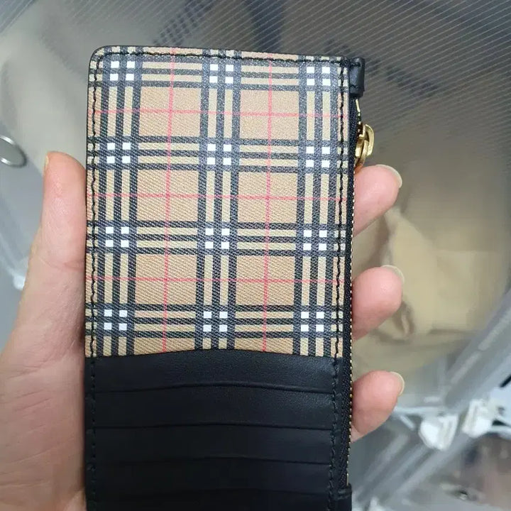 [BUNJANG] Burberry Somerset Zip Card Wallet / 버버리 써머셋 지퍼 카드지갑 새상품 정품
