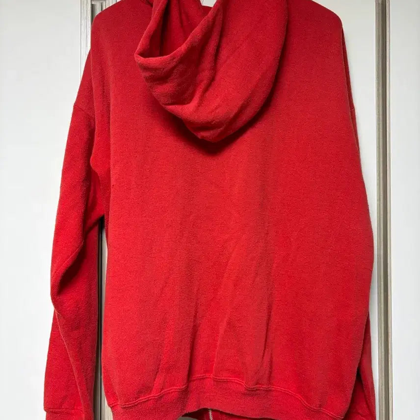 [BUNJANG] Vintage 70s Blank Red Zip-Up Hoodie XL / [XL] 빈티지 70s 블랭크 무지 후드집업 레드
