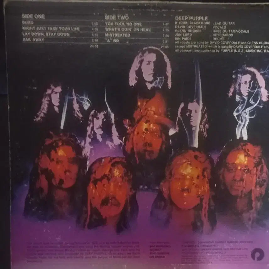 [BUNJANG] Deep Purple Burn LP Album / 딥 퍼플 Deep Purple Burn LP 음반