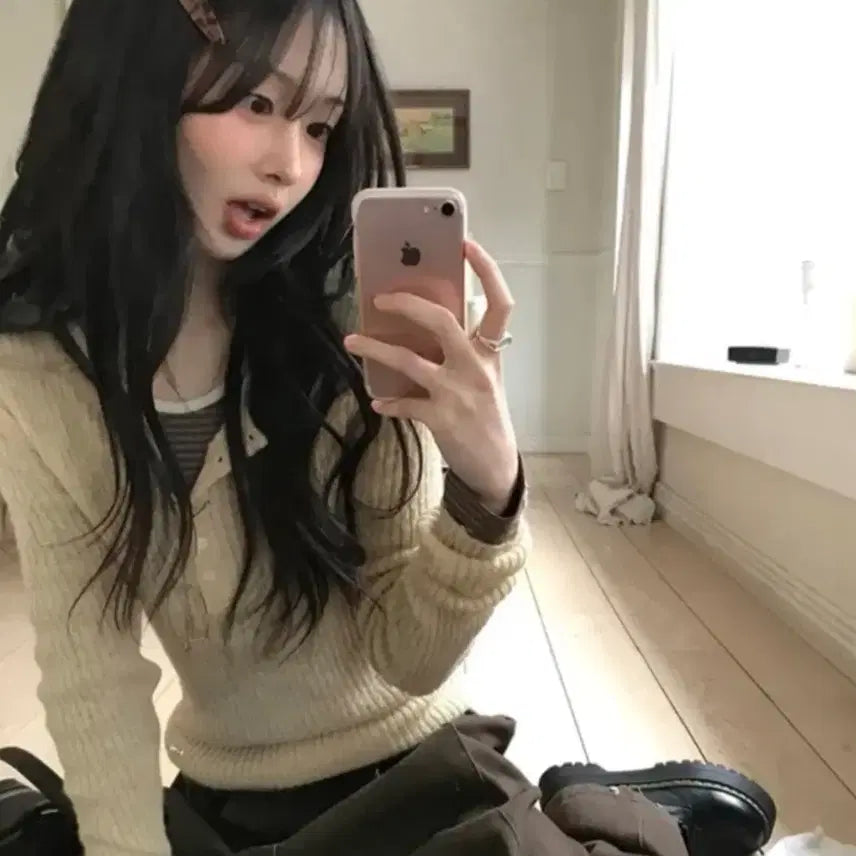 [SOLD OUT] 에이블리 골지 레이어드 긴팔티