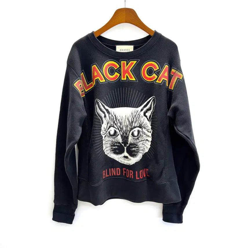 [BUNJANG] Gucci Black Cat Sweatshirt XS / [XS]구찌 블랙캣 맨투맨