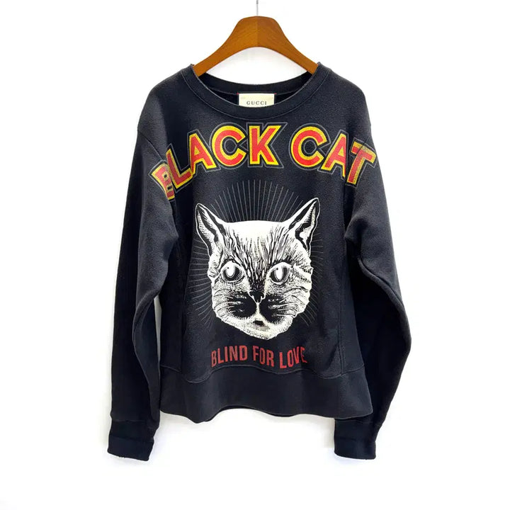[BUNJANG] Gucci Black Cat Sweatshirt XS / [XS]구찌 블랙캣 맨투맨