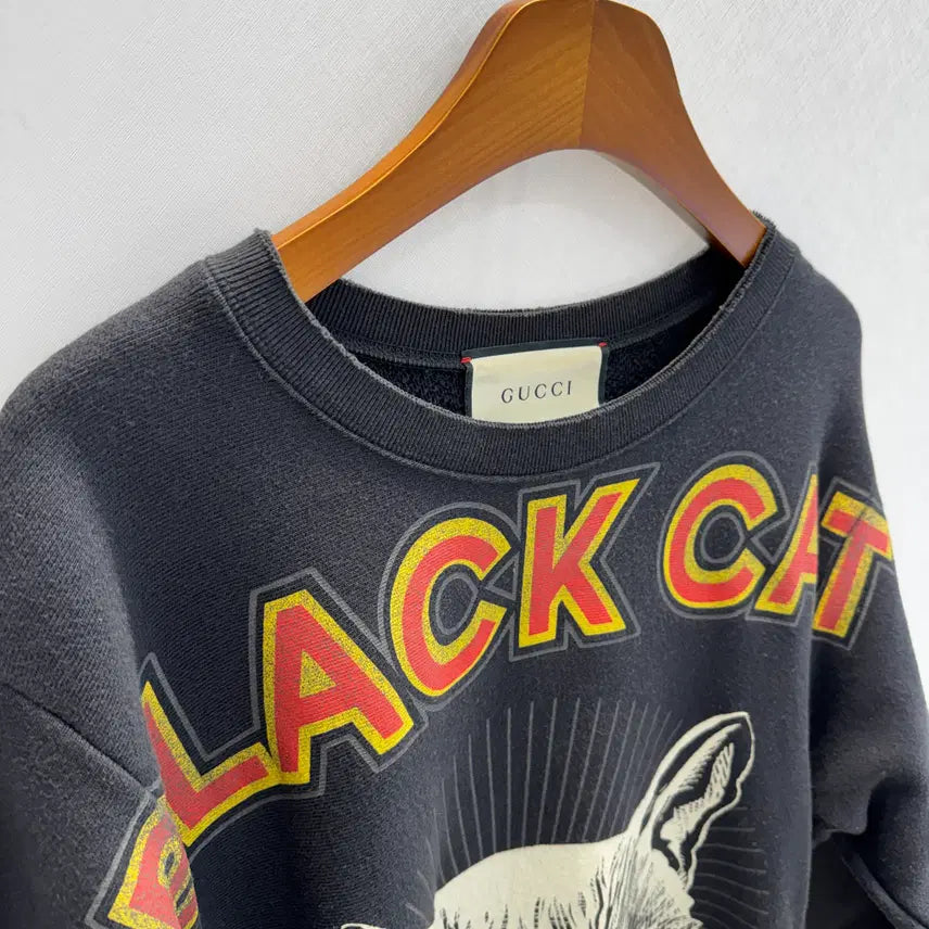 [BUNJANG] Gucci Black Cat Sweatshirt XS / [XS]구찌 블랙캣 맨투맨