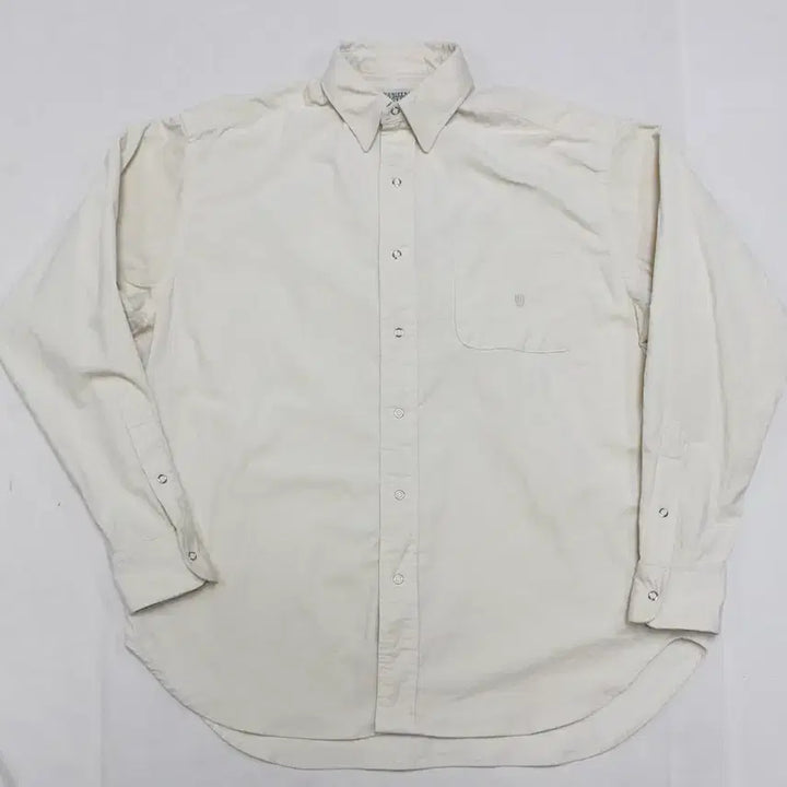 [BUNJANG] Universal Overall M Ivory Corduroy Overshirt / 유니버셜오버롤 M 100 오버핏 긴팔 셔츠 잔코듀로이/R02