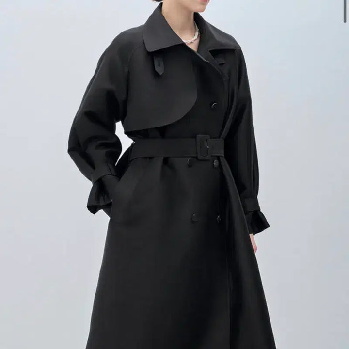 [BUNJANG] Mine Double Breasted Belted Trench Coat / 마인 더블 브레스티드 벨티드 트렌치