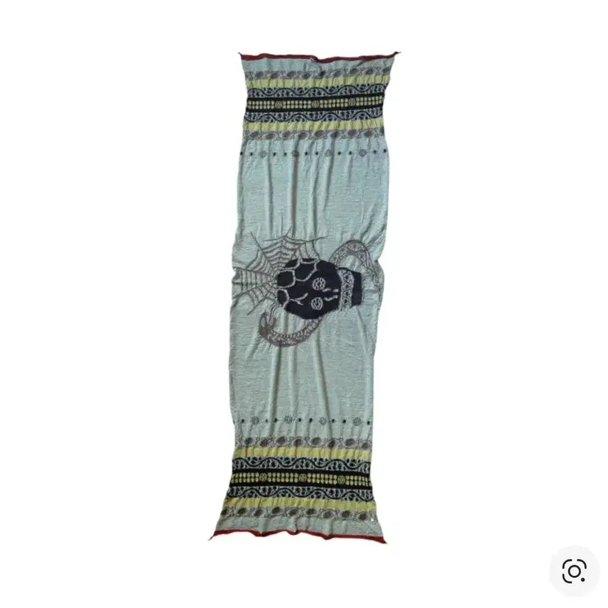 [BUNJANG] Kapital Felted Wool Coptic Skull Scarf Green, Navy / 캐피탈 펠티드 울 콥틱 스컬 스카프 그린 , 네이비