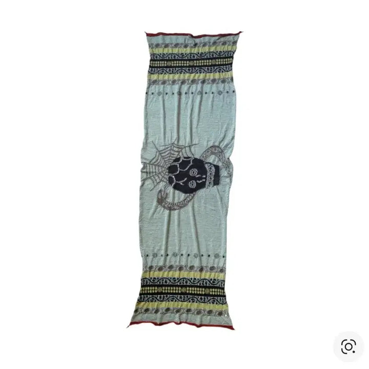 [BUNJANG] Kapital Felted Wool Coptic Skull Scarf Green, Navy / 캐피탈 펠티드 울 콥틱 스컬 스카프 그린 , 네이비