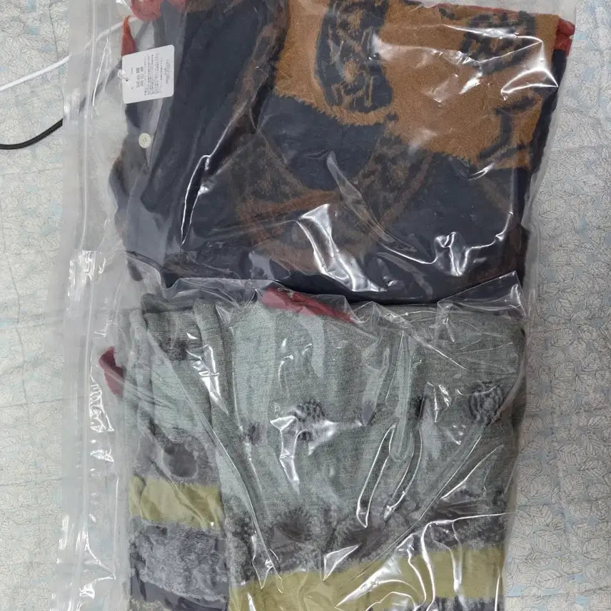[BUNJANG] Kapital Felted Wool Coptic Skull Scarf Green, Navy / 캐피탈 펠티드 울 콥틱 스컬 스카프 그린 , 네이비