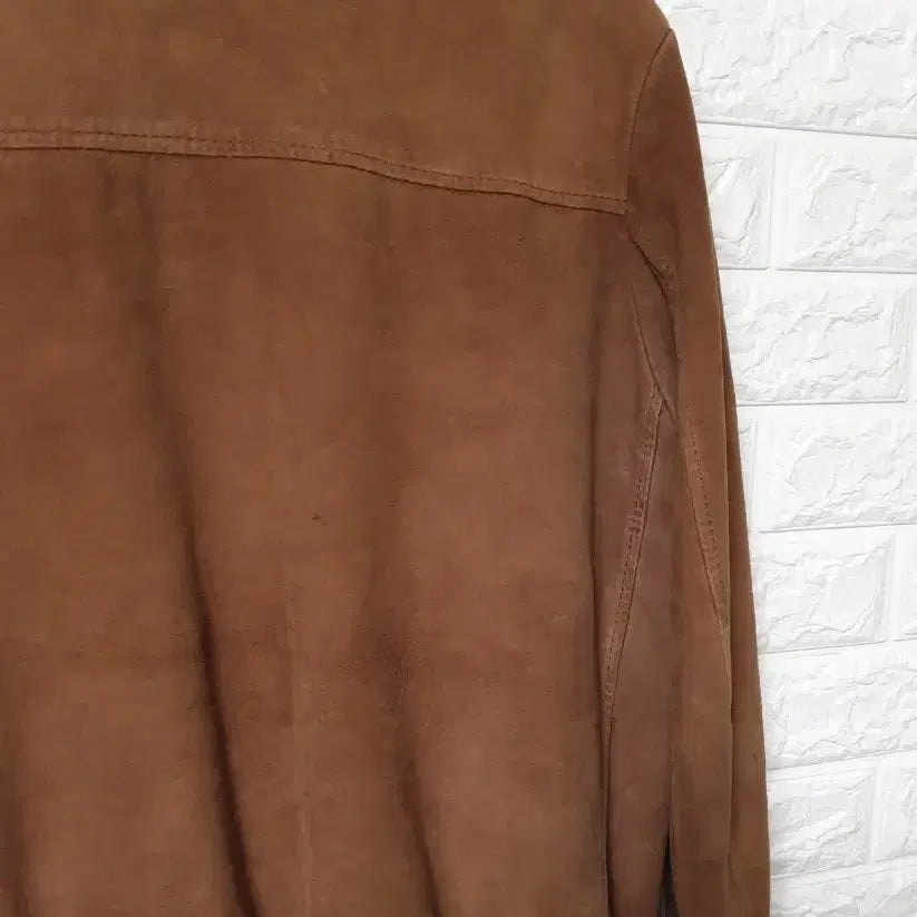 [BUNJANG] Sheepskin Suede Bomber Jacket / 산양가죽 브라운 스웨이드 블루종 자켓 판매합니다