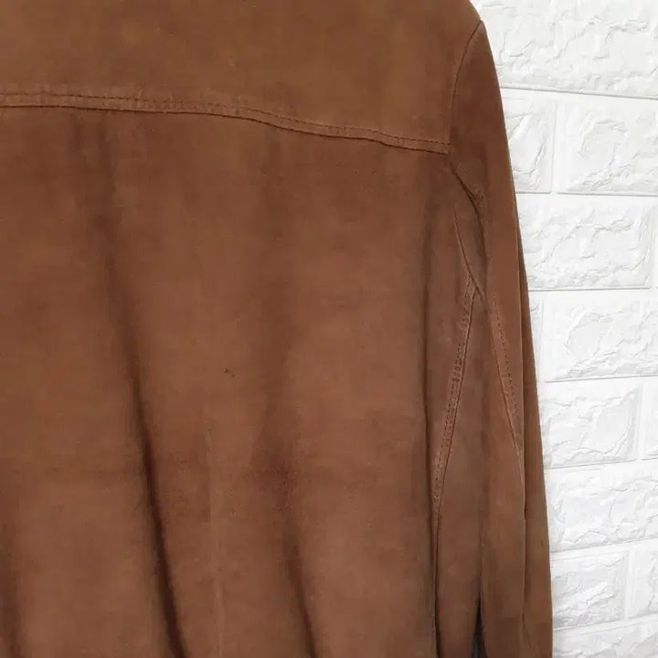 [BUNJANG] Sheepskin Suede Bomber Jacket / 산양가죽 브라운 스웨이드 블루종 자켓 판매합니다